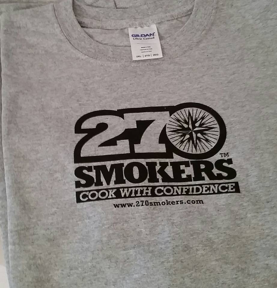270 T-shirt, Short-sleeved, Grey, Crew Neck