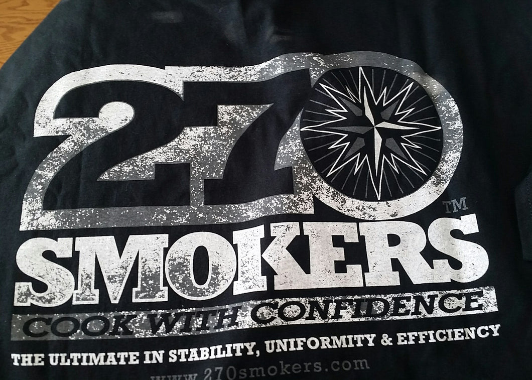 270 T-Shirt, Black, Crew Neck, 